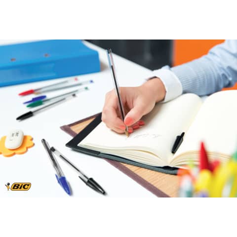 Penna a sfera BIC Cristal M punta 1 mm blu Conf. 50 pezzi - 8373609